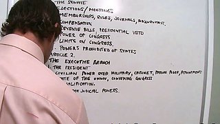 Busty teenager gets banged by her scorching teacher in