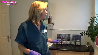 Latex Glove JOI in the Dental Chair Naughty Nurse POV