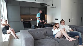 Students Fucking in Their Stepsister Apartment! Stepsister Supervised Hard Fucking and Supplied Lube to This Sluts