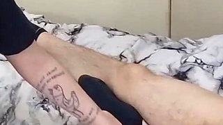 Trying on Condoms on a Huge Cock