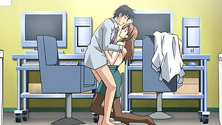Workplace Lust: The Perv Boss and His Busty Secretary - Anime Hentai, Eng Sub