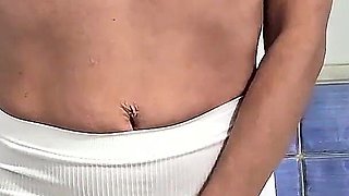 Desperate Pee in My Panties and He Pee on My Ass