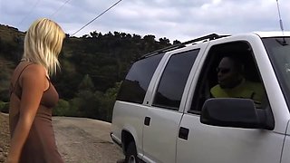 Dina Jewel hot interracial gangbang