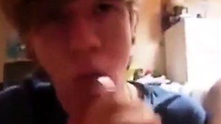 Big Cock Blowjob from My Friend