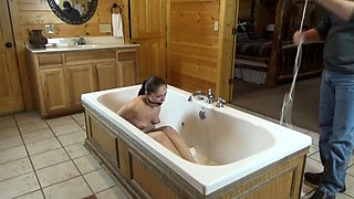Small tit girl Georgia Jones masturbating in panties