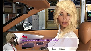 Life with Mary - the big booty blonde teen in a visual novel adventure