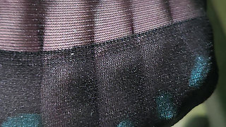 Goode Girl POV JOI sitting in black pantyhose and smoking she gives you foot fetish worship instructions