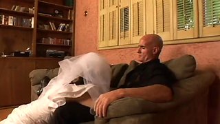 BRIDE FUCKS STEPFATHER  STEPSON ft. Ashley Blue: Blowjob, Anal  Hardcore Porn