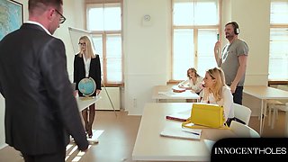 After Class Orgy With Horny 18 Yo Teens Tiffany Tatum, Rose & Rebecca Volpetti