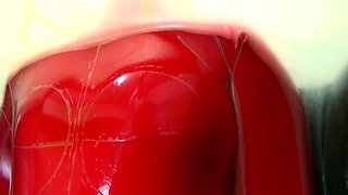 Straight amateur dude handles anal toys well