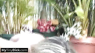 A stunning blonde MILF expert in small dick blowjobs