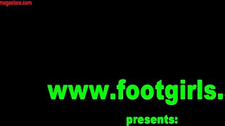 Foot Licker Ignites Brunette Hardcore Fetish Passion