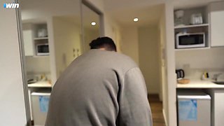 Hot curly-haired teen rough sex