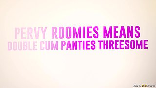Pervy Roomies Means Double Cum Panties Threesome With Carolina Sweets, Lucas Frost, April Olsen, Matt Cash - Brazzers