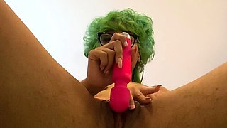 Perky amateur rides and sucks black dick pov style