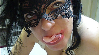 Cock Worship Eating Cum Load From Condom