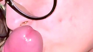 I Love Seeing How Crazy Dom Goes When I Give Him a Sloppy Blowjob with Glasses on