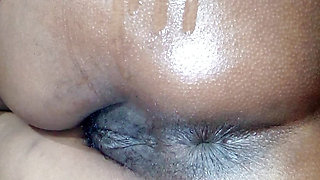 Desi wife tight pussy fingring ass oiley