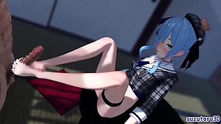 Awesome hentai anal sex with stunning excited nurse