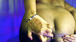 Naked show cum with finger in pussy in ass doggy style.