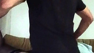 Beautiful Hot blonde Milf in stockings fucked by old neighbour