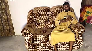 Horny Black African Girl Give Me Blowjob Before Sex