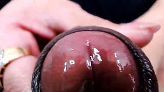 Shemale tranny enjoying solo masturbation