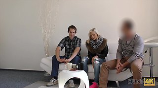 HUNT4K. Cuckold took cash and let hotness GF make love...