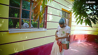 Desi Indian Milk Man Fucks Bhabhiji with Bucket of Milk ( Hindi Audio )