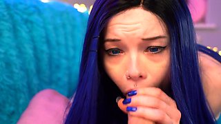Horny brunette tight teen ass hole for hardcore hammering
