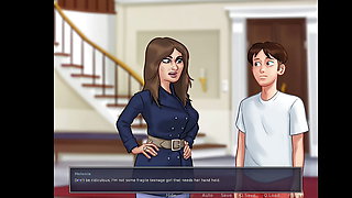 Summertime Saga - Trying to Put Baby Inside Step Mom - Animated Porn