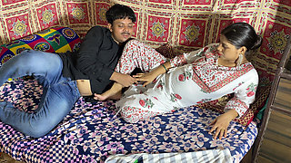 Romantic and Hot Sex, Desi Indian Couple in Love Having Real Sex
