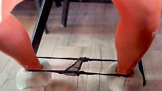 I take off my panties in a cafe.
