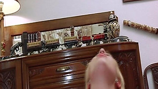 Nasty Blonde French Eats Cum After Kinky Fuck