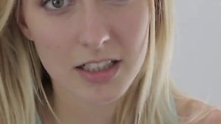 Bored little stepsister Alexa Grace caught masturbating