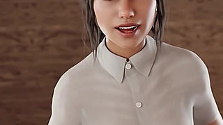 Freshwomen - Beautiful Hot Nurse Teen with a Big Ass Gets Her Little Pussy Fucked Doggy Style - 3D Animated Porn Game - Part 7