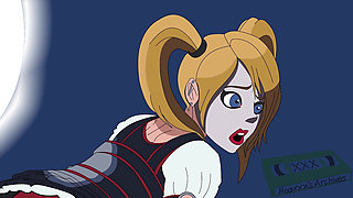 Catwoman and Harley Quinn Assworship