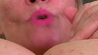 British MILF Alisha Rydes Shows off Her Big Boobs and Gives Her Fanny a Dildo Treat