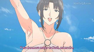 The Animation. My Step Mother: Blowjob, Japanese  Creampie Porn