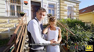 Lucas & Sarah Kay get their cocks out in a wedding fuck frenzy