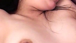 Skinny Japanese Teen Kaho Masturbates and Injected Into Step Father Pussy
