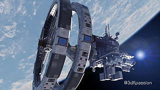 Nexus-3: In my orbit. Sexy busty blonde has best sex in a space station