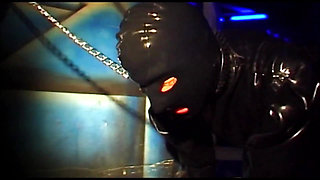 The Latex Maid Teaches Manners with Whips Restraints Peeing Anal Dildo