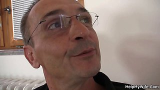 Cuckold invites stud to drill his teen wife