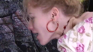 Redhead with Small Tits and Big Clitoris Get Pounded Good (cq)