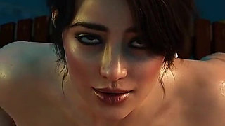 Seductive Swimmer Sucking Cock in the Swimming Pool