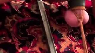 Femdom fetish mistresses fuck bdsm loser with strapon
