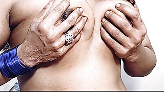 Hot Muslim Wife Boobs Playing and Fingering