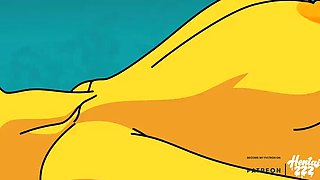 Hentai ZZZ Fucks Marge Flanders - Big Tits, Creampie, Doggystyle - Uncensored HD