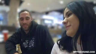 Thick ass teen Violet picks up stranger for a quickie